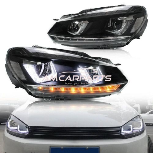 VW GOlf 6 Farovi 3D Black DRL