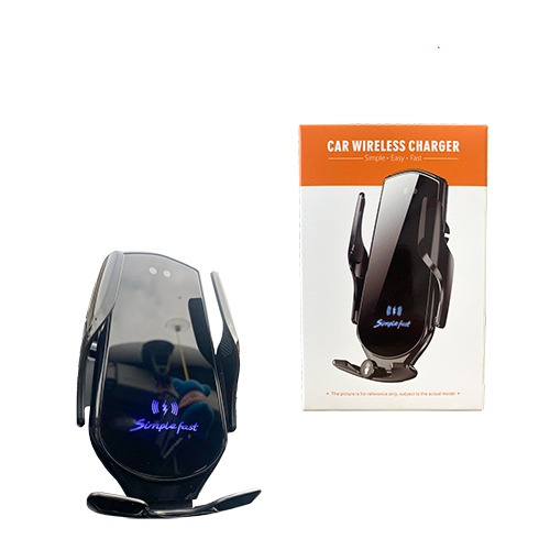 Bezicni punjac za automobil i nosac telefona 2u1