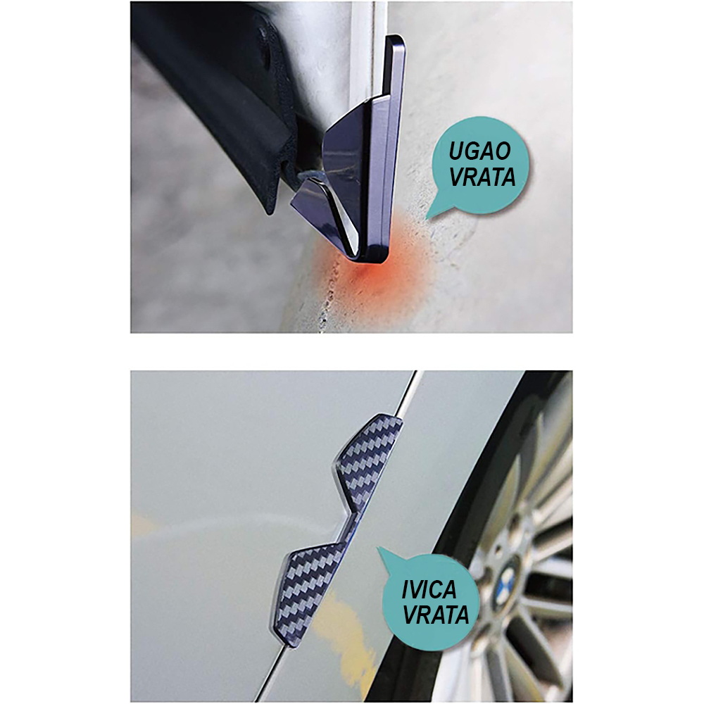 Stitnik vrata carbon 4kom set.