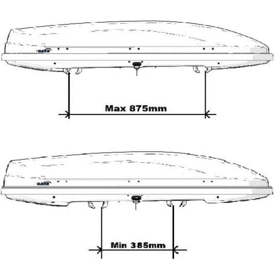 Krovni kofer 370L metalik crni Hakr Magic 370 – HV2372