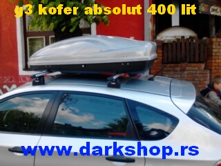 ABSOLUTE KOFER 400 LITARA SIVI SJAJ