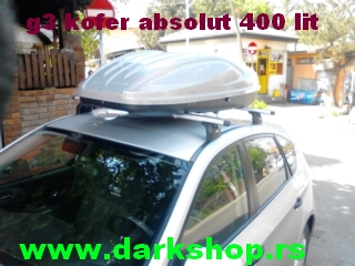 ABSOLUTE KOFER 400 LITARA SIVI SJAJ