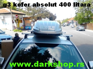 ABSOLUTE KOFER 400 LITARA SIVI SJAJ