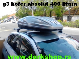 ABSOLUTE KOFER 400 LITARA SIVI SJAJ