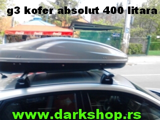 ABSOLUTE KOFER 400 LITARA SIVI SJAJ