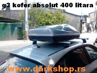 ABSOLUTE KOFER 400 LITARA SIVI SJAJ