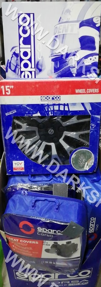 15 SPARCO RATKAPNE ULTRA LEGGERA SIVO/CRNE