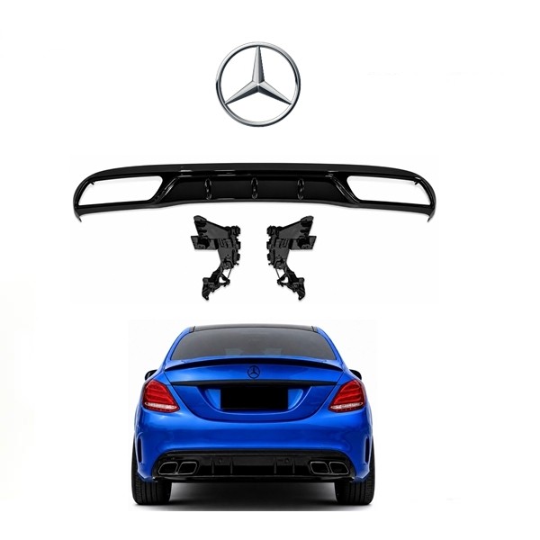 Difuzor W205 za Mercedes C klasa 15-21 AMG