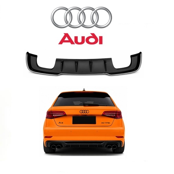 Difuzor A3 za Audi S-line RS hatchback 16-19