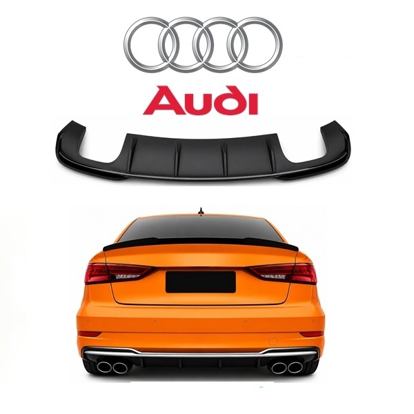 Difuzor A3 za Audi S-line RS sedan 16-19