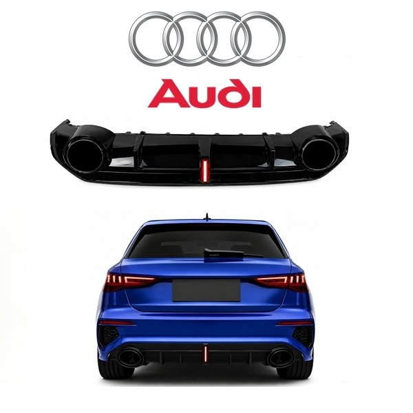 Difuzor A3 za Audi S-line RS hatchback LED 20-25