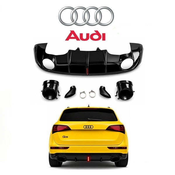 Difuzor Q5 za Audi S-line RS LED 08-18