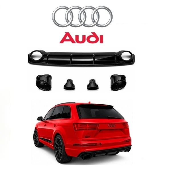 Difuzor Q7 za Audi S-line RS 15-19