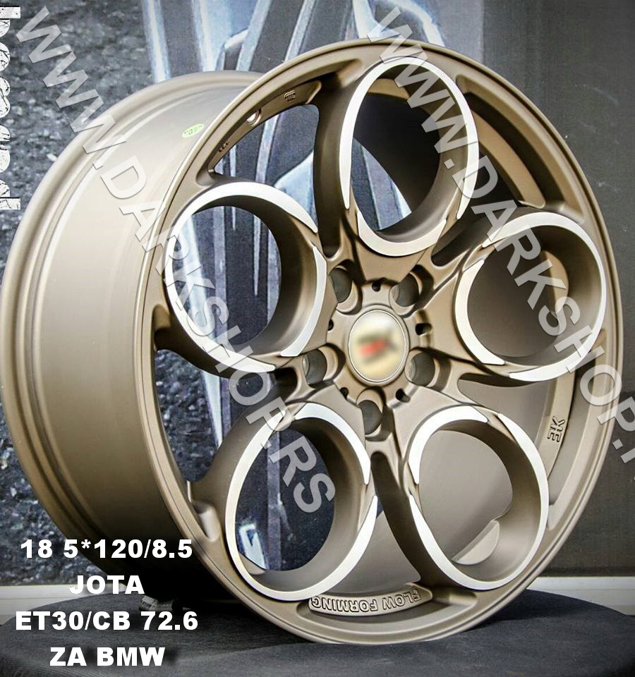 18 ALUFELNE BMW BLACK/5*120/8,5JOTA/ET35/CB 72,6