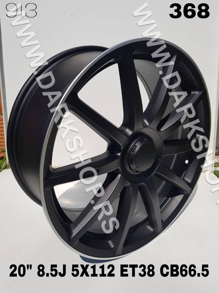 20 ALUFELEN MERCEDES BLACK 5X112/8,5 JOTA/ET 38/CB 66,5