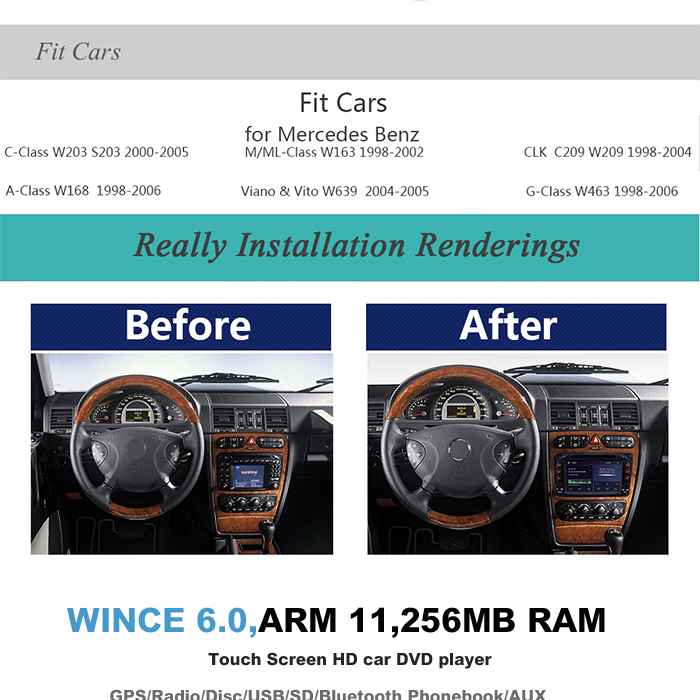 MULTIMEDIJA  AS 8827- MERCEDES CKLASA 2000-2005