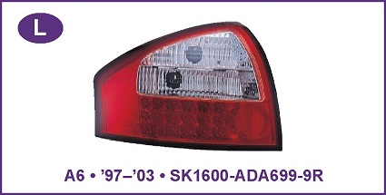 AUDI A6 LED STOPOVI HROM,CRNI 97-03