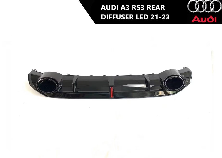 Audi A3 zadnji difuzor RS3 LED 21-23