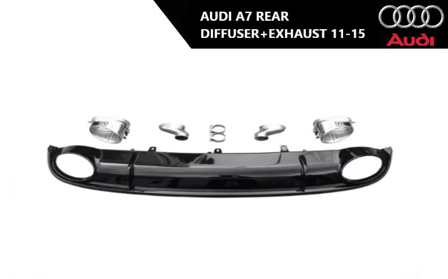 Audi A7 zadnji difuzor sa auspuhom 11-15