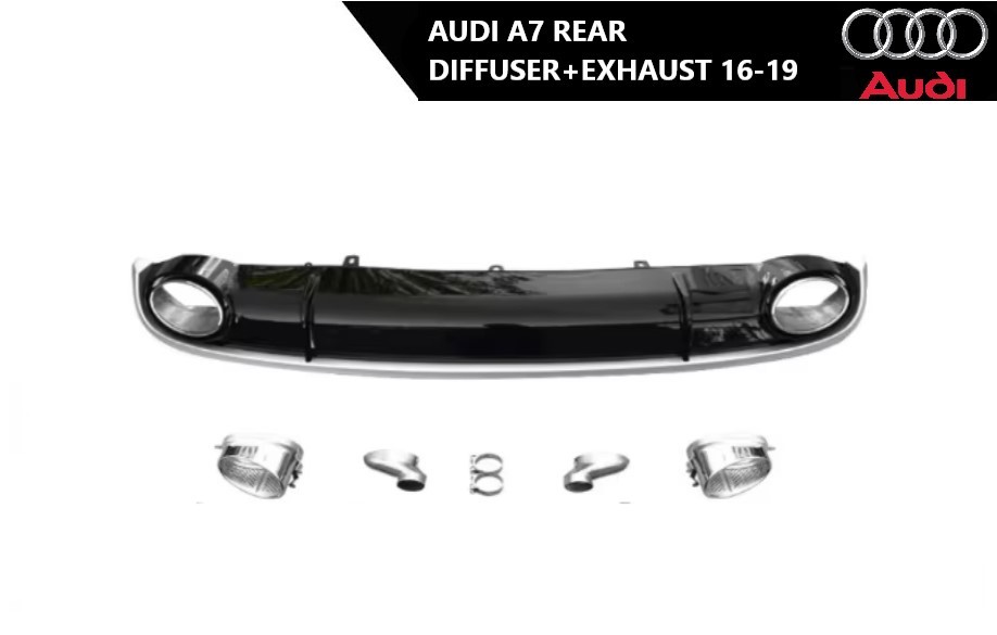 Audi A7 zadnji difuzor sa auspuhom 16-19
