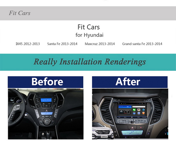 MULTIMEDIJA ANDROID D90-8811 ZA HYUNDAI SANTA FE(2013-2014),IX45