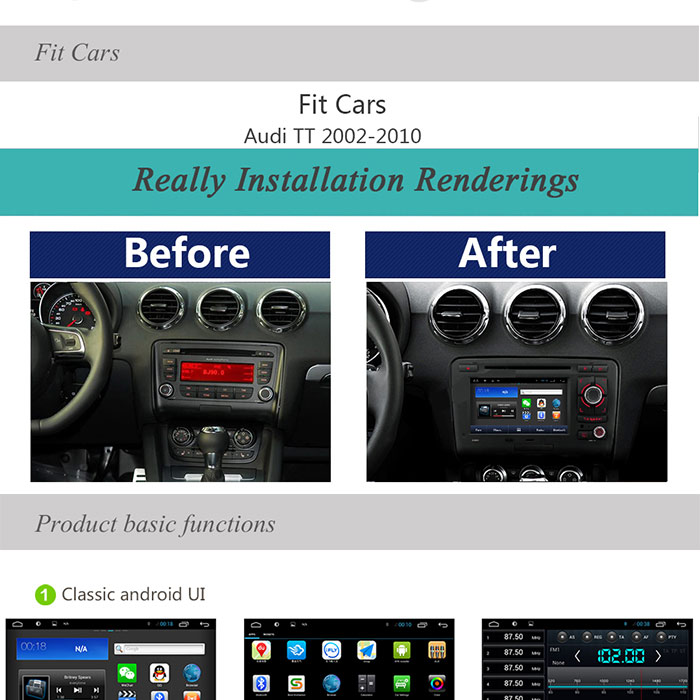 ANDROID MULTIMEDIJA D90-8605 ZA AUDI TT OD 2002-2010