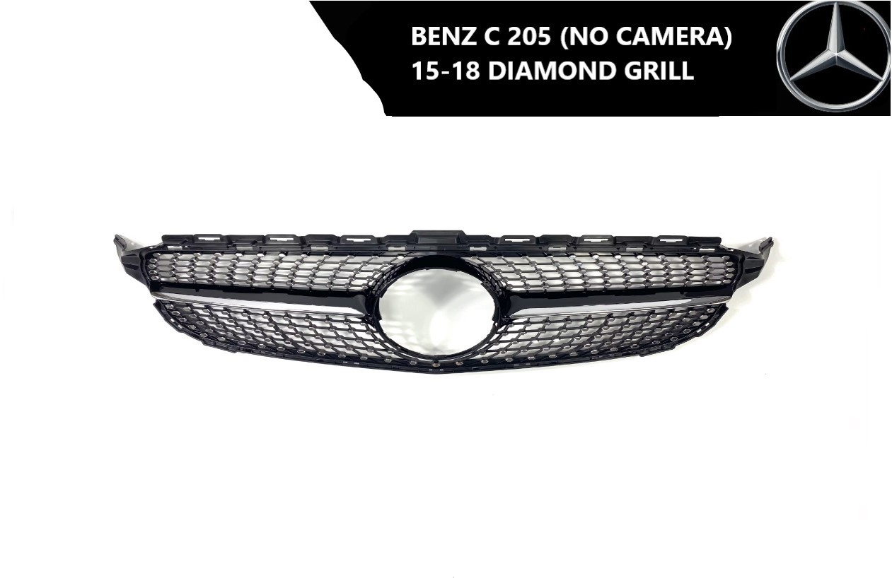 Mercedes w205/c205 diamond prednji grill bez kamere 15-18