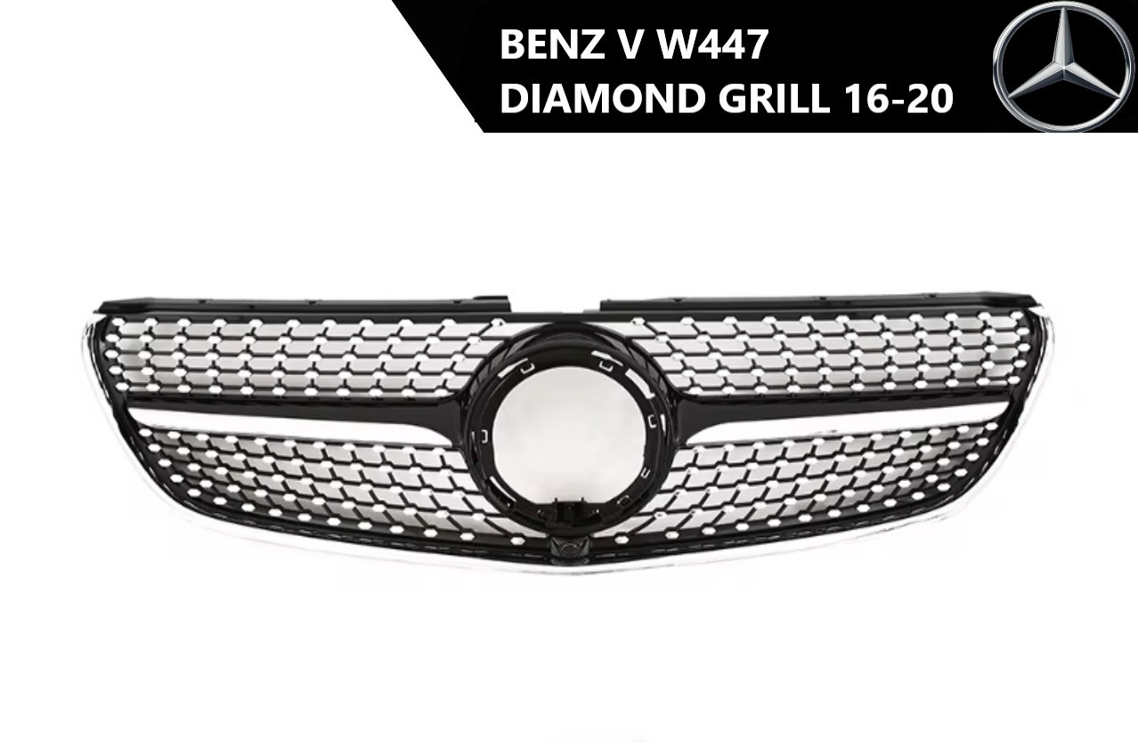 Mercedes V W447 diamond prednji grill 16-20