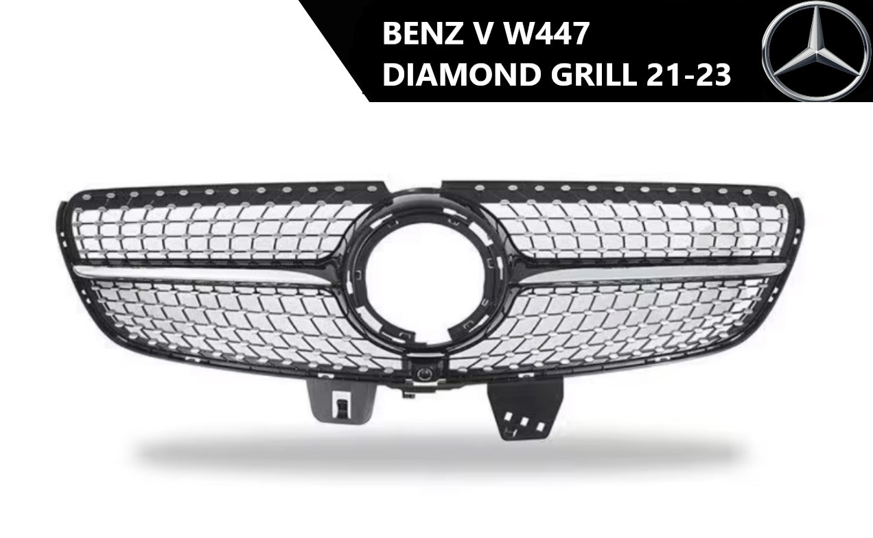Mercedes V W447 diamond prednji grill 21-23