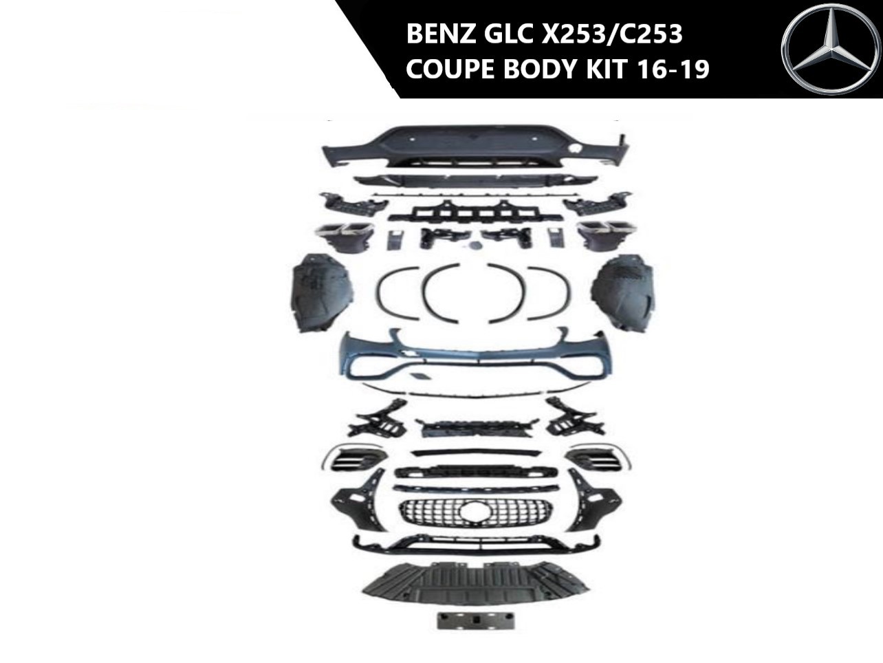 Mercedes GLC x253/c253 coupe body kit 16-19