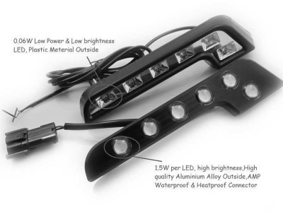 LED DNEVNO SVETLO 6*1.5W L PROFIL