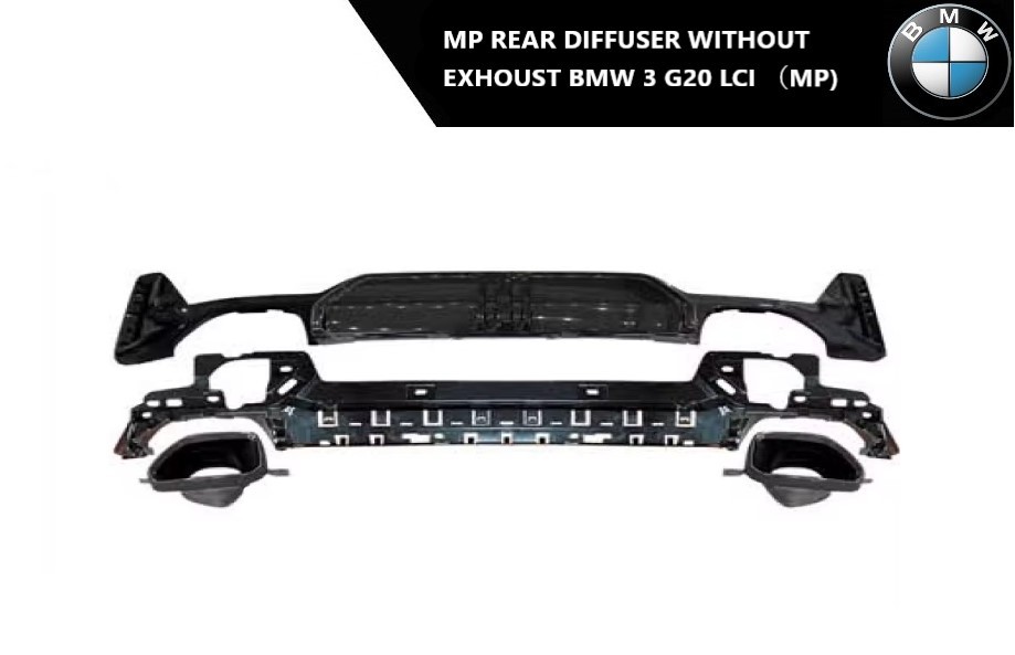 BMW 3 G20 MP LCI zadnji difuzor bez auspuha