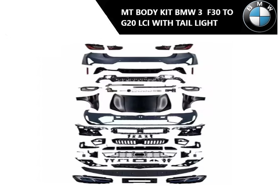 BMW 3 F30 u G20 LCI MT body kit sa stop svetlima