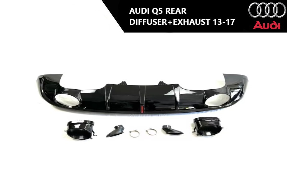 Audi Q5 zadnji difuzor sa auspuhom LED 13-17