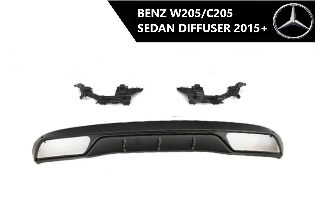 Mercedes w205/c205 sedan zadnji difuzor 2015+
