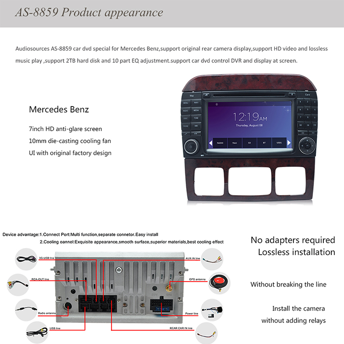 multimedija mercedes s klasa od 1998-2005