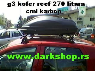 REEF KOFER 270LITARA CRNI  KARBON MAT
