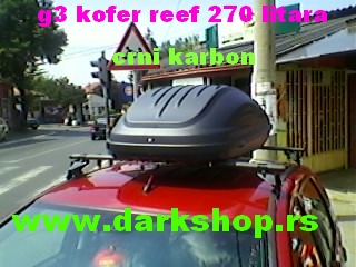 REEF KOFER 270LITARA CRNI  KARBON MAT