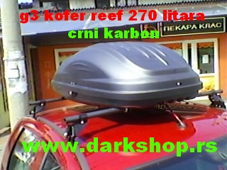 REEF KOFER 270LITARA CRNI  KARBON MAT