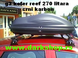 REEF KOFER 270LITARA CRNI  KARBON MAT