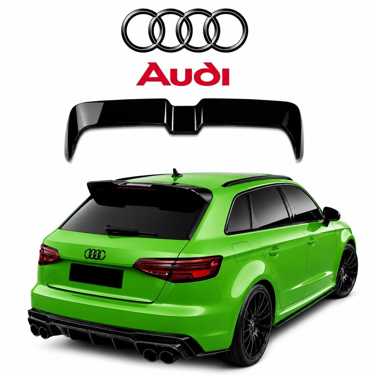 Spojler A3 za Audi S-line RS hatchback 12-19