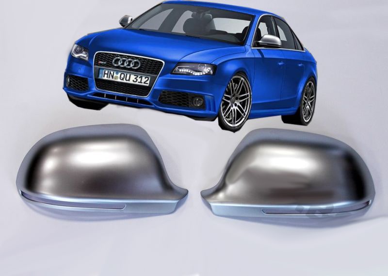 Navlake retrovizora Audi A4 B8, A3, A5, A6 â bruseni aluminijum