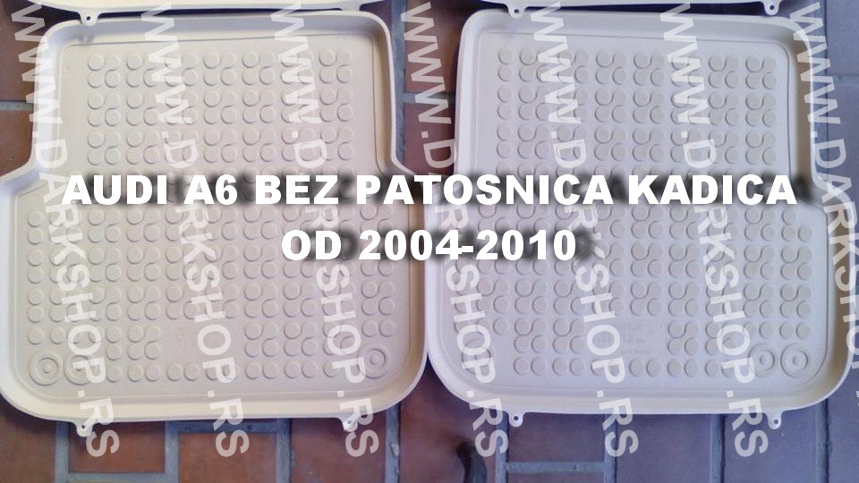 GUMENE PATOSNICE KADICE U BEZ BOJI ZA AUDI A6/2004-2010.