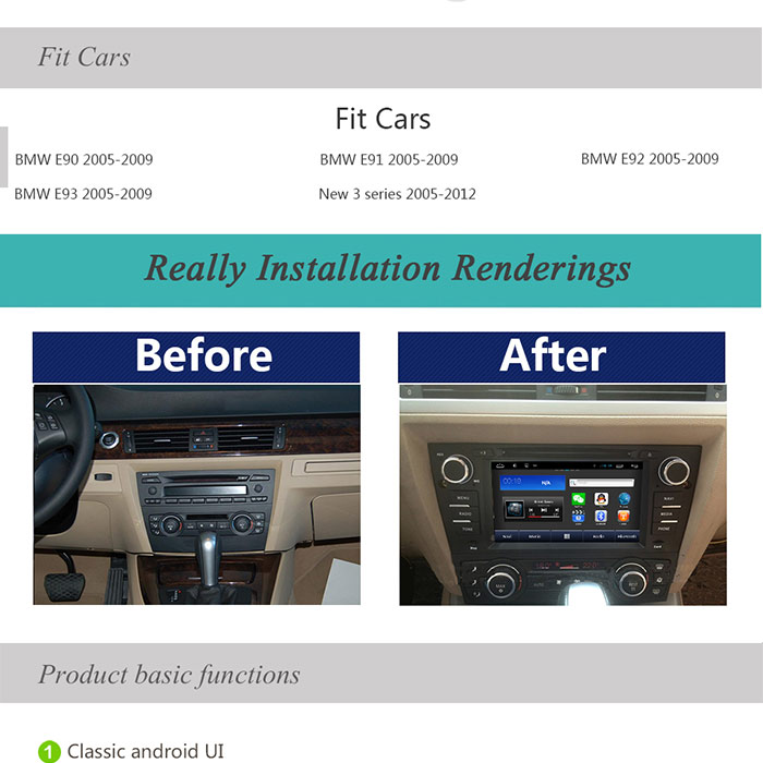 MULTIMEDIJA ANDROID D90-8706 ZA BMW E90.E91.E92.E93