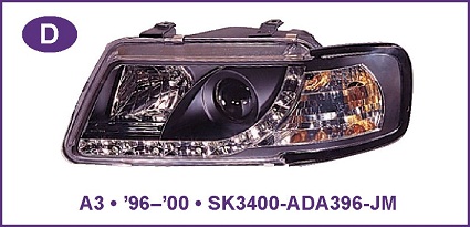 AUDI A3 DEVILEYES REAL LED 96-00