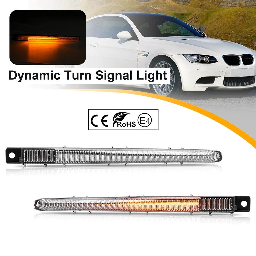 BMW M3 Led Bočni dynamic migavci -Black,Crome