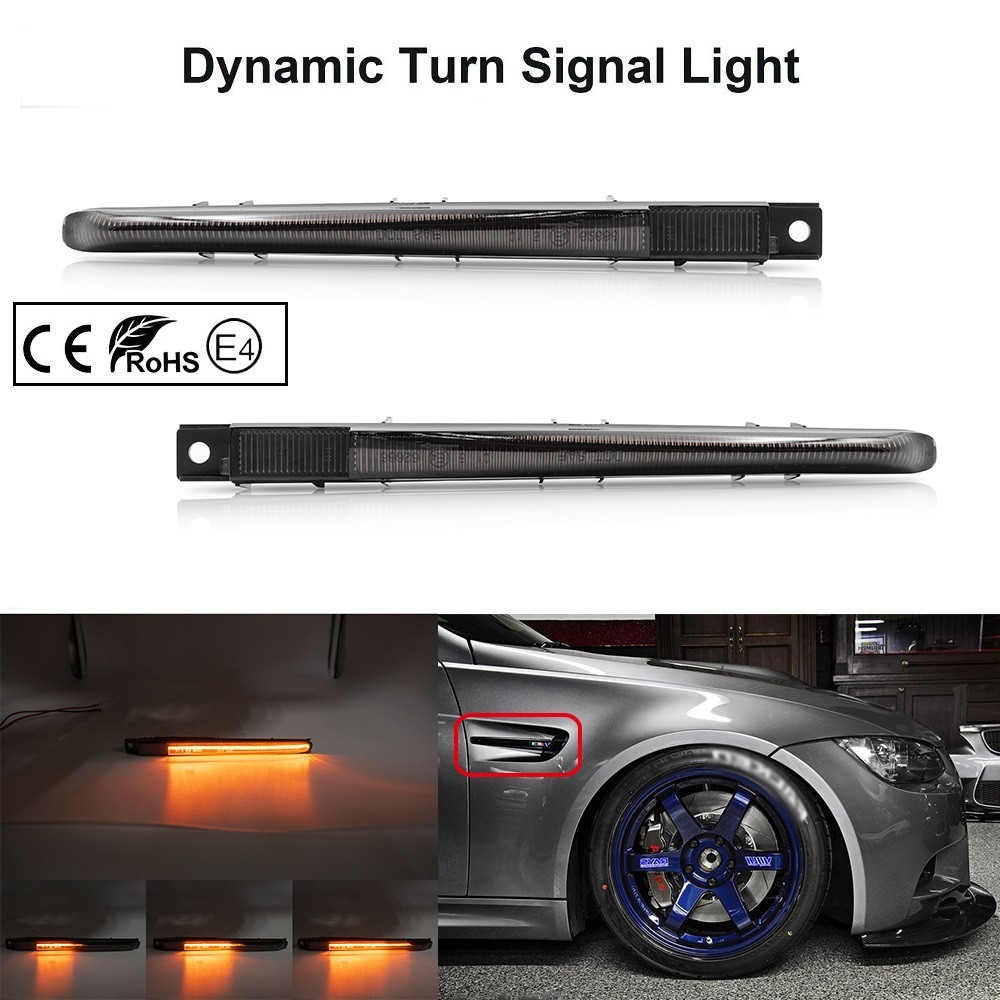 BMW M3 Led Bočni dynamic migavci -Black,Crome