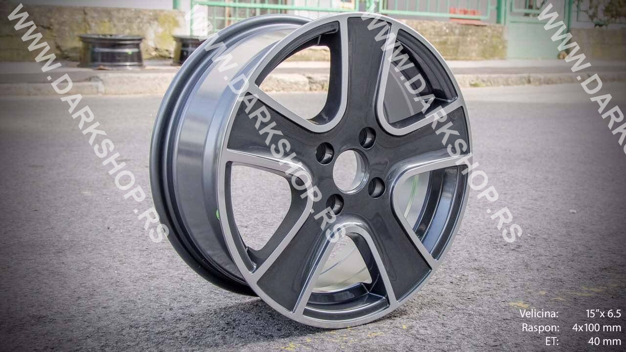 15 ALUFELNE 4*100/ET 40/6.5 JOTA. ZA NOVI GRANDE PUNTO,SEAT,ŠKOD