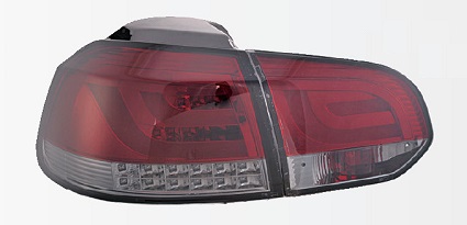 LED Stop svetla VOLKSWAGEN GOLF 6 Hrom,red,smoke,black 09-UP LED