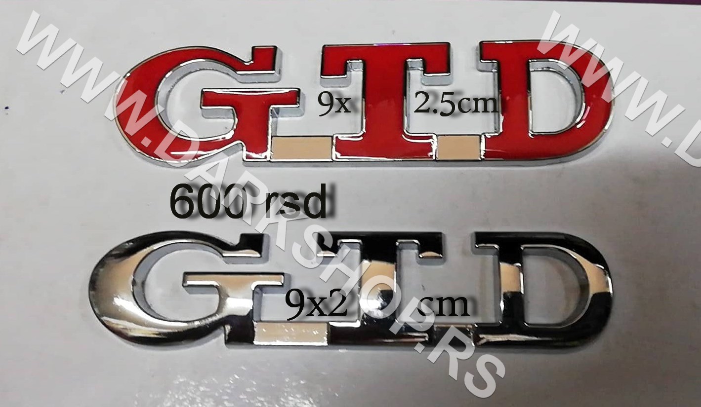 GTD NATPIS SAMOLEPLJIVI HROM,CRVENI.